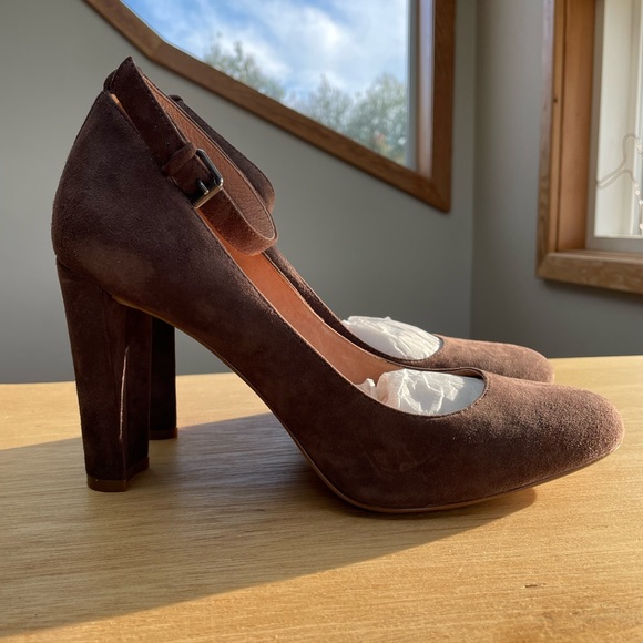 Madewell Crescent Heeled Pump in brown - Picture 6 of 10